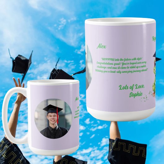 Niedlich Funny Frog Foto Message Abschluss Geschen Kaffeetasse