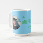 Niedlich Funny Frog Foto Message Abschluss Geschen Kaffeetasse (Vorderseite Links)