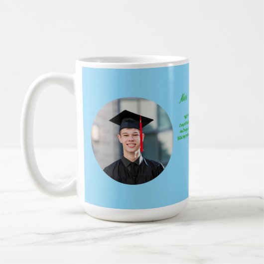 Niedlich Funny Frog Foto Message Abschluss Geschen Kaffeetasse (Links)