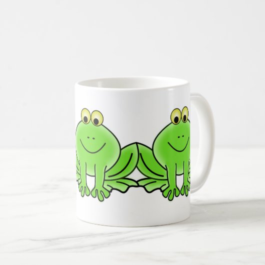 Niedlich Funny Frog Kaffeetasse (VorderseiteRechts)