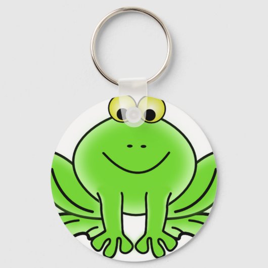 Niedlich Funny Frog Schlüsselanhänger (Vorderseite)