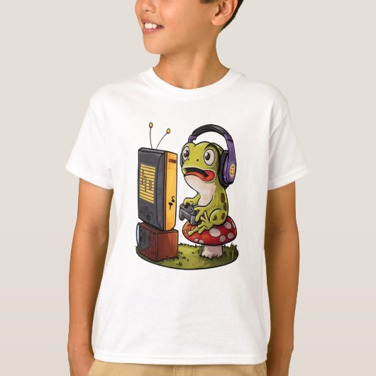 Niedlich Funny Frog T-Shirt (Vorderseite)