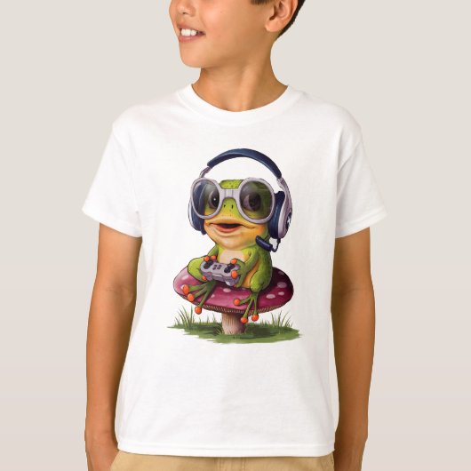 Niedlich Funny Frog T-Shirt (Vorderseite)