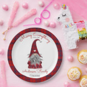 Niedlich Funny Frohe Weihnachts-Elf Personalisiert Pappteller (Party)