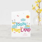 Niedlich Funny Funkelnd Magic Tooth Fairy Danke Karte (Gelbe Blume)
