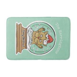 Niedlich Funny Funny Weihnachten individuelle Name Badematte