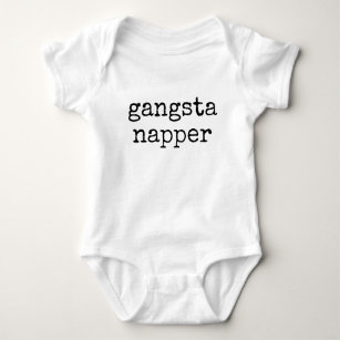 Niedlich Funny Gangsta Napper Baby Strampler