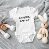 Niedlich Funny Gangsta Napper Baby Strampler