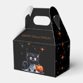 Niedlich Funny Ghost Black Kitten Halloween Geschenkschachtel (Vorderseite)