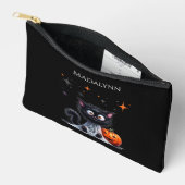 Niedlich Funny Ghost Black Kitten Halloween Zubehörtasche (Offen)