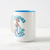 Niedlich Funny Girly Childless Cat Lady Kamala Har Zweifarbige Tasse (Vorderseite Links)