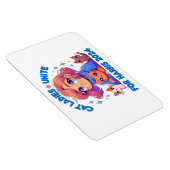 Niedlich Funny Girly Childless Cat Lady Unite Harr Magnet (Rechte Seite)