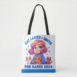 Niedlich Funny Girly Childless Cat Lady Unite Harr Tasche
