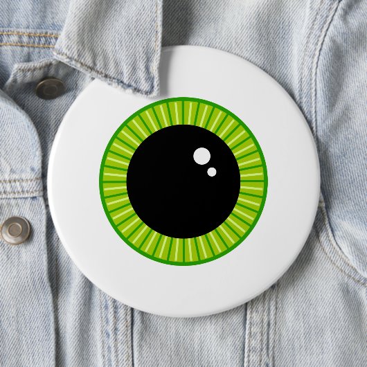 Niedlich Funny Green Eyeball Button (Beispiel)