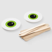 Niedlich Funny Green Eyeball Fächer (Non-assembled)