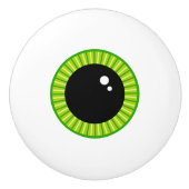 Niedlich Funny Green Eyeball Keramikknauf (Vorderseite)