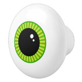 Niedlich Funny Green Eyeball Keramikknauf (Rechts)