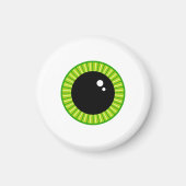 Niedlich Funny Green Eyeball Magnet (Vorne)