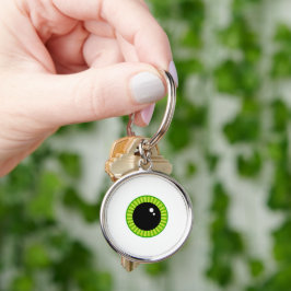 Niedlich Funny Green Eyeball Schlüsselanhänger