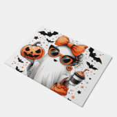 Niedlich Funny Halloween Ghost Fußmatte (Schrägansicht)
