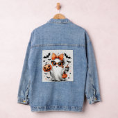 Niedlich Funny Halloween Ghost Jeansjacke (Hangar)