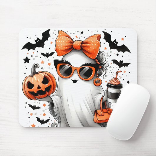 Niedlich Funny Halloween Ghost Mousepad (Mit Mouse)