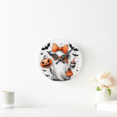 Niedlich Funny Halloween Ghost Runde Wanduhr (Zuhause)