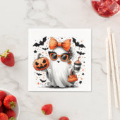 Niedlich Funny Halloween Ghost Serviette (Beispiel)