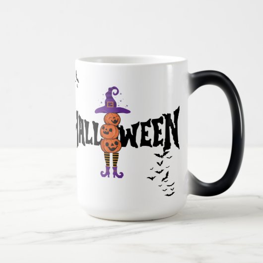Niedlich Funny Halloween Pumpkins Laughing Tasse (Rechts)