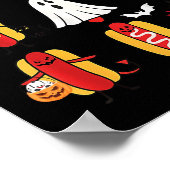 Niedlich Funny Halloweiners Hot Dog Ghosts Hallowe Poster (Ecke)
