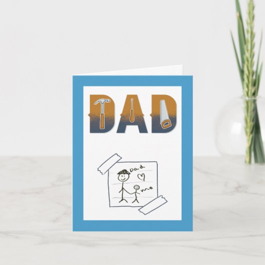 Niedlich Funny Handyman Vater Funny Birthday Card Karte (Vorderseite)