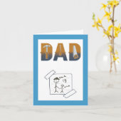 Niedlich Funny Handyman Vater Funny Birthday Card Karte (Gelbe Blume)