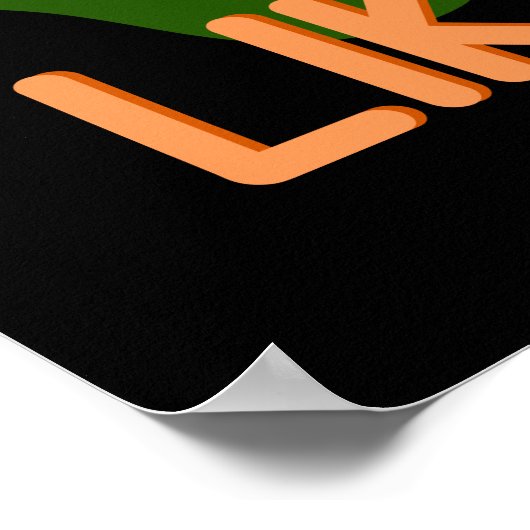 Niedlich Funny Happy Sloth Poster (Ecke)