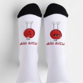 Niedlich Funny Hebrew Shana Tova Rosh Hashanah Socken (Oben)
