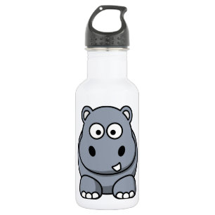 Niedlich Funny Hippo Edelstahlflasche