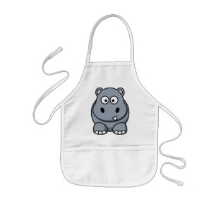Niedlich Funny Hippo Kinderschürze