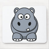 Niedlich Funny Hippo Mousepad (Vorne)