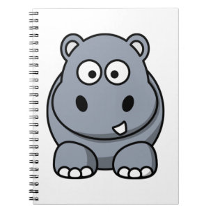 Niedlich Funny Hippo Notizblock