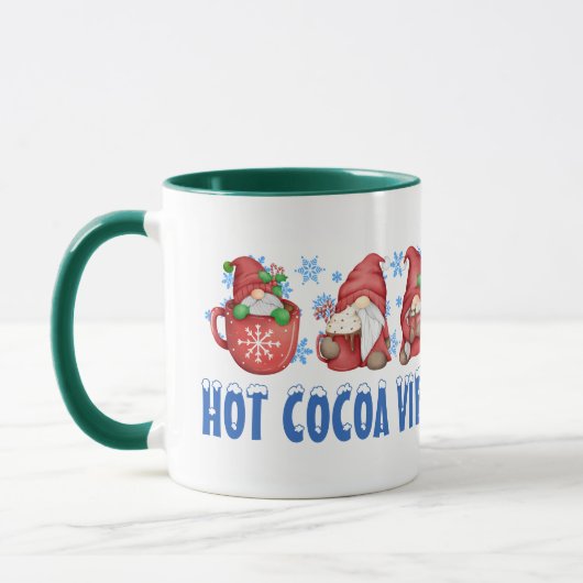 Niedlich Funny Hot Cocoa Vibes Gnome Tasse (Links)