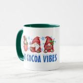 Niedlich Funny Hot Cocoa Vibes Gnome Tasse (Vorderseite Links)