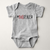 Niedlich Funny #HugDealer Valentinstag Baby Strampler (Vorderseite)