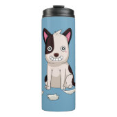 Niedlich & Funny Hund individuelle Name, Text & Fa Thermosbecher (Vorderseite)
