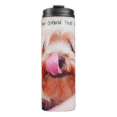 Niedlich & Funny Hund Schneider Thermosbecher (Vorderseite)