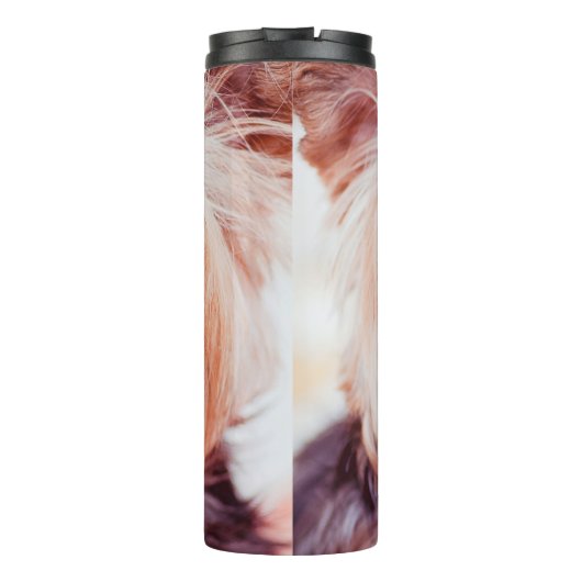 Niedlich & Funny Hund Schneider Thermosbecher (Rückseite)