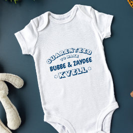 Niedlich Funny Jewish Bubbe & Zaydee (oder andere  Baby Strampler