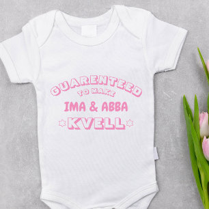 Niedlich Funny Jewish Ima & Abba (oder andere Beze Baby Strampler