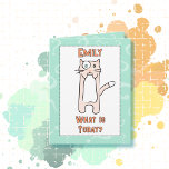 Niedlich Funny Kawaii Cat Cartoon Budget Geburtsta Karte<br><div class="desc">Diese lustige und niedliche Karte ist perfekt für Katzenliebhaber,  jung oder alt. Personalisieren Sie Ihre Nachricht und lassen Sie jemanden lächeln:)</div>