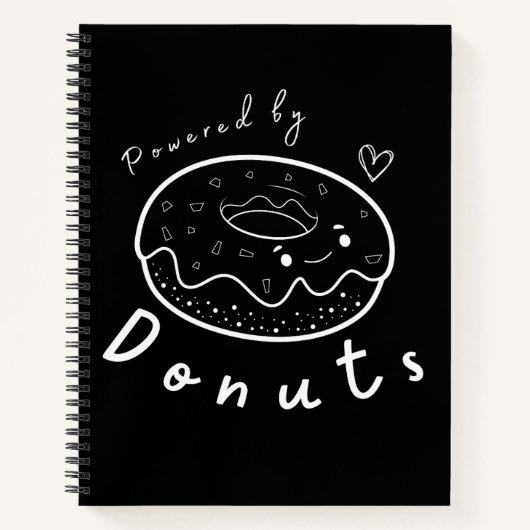 Niedlich Funny Kawaii Donut Zitat Notizblock (Vorderseite)