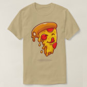 Niedlich Funny Kawaii Pepperoni Pizza Slice Anime T-Shirt (Design vorne)