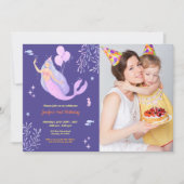Niedlich Funny | Kinder Foto Geburtstag Einladung (Vorderseite)